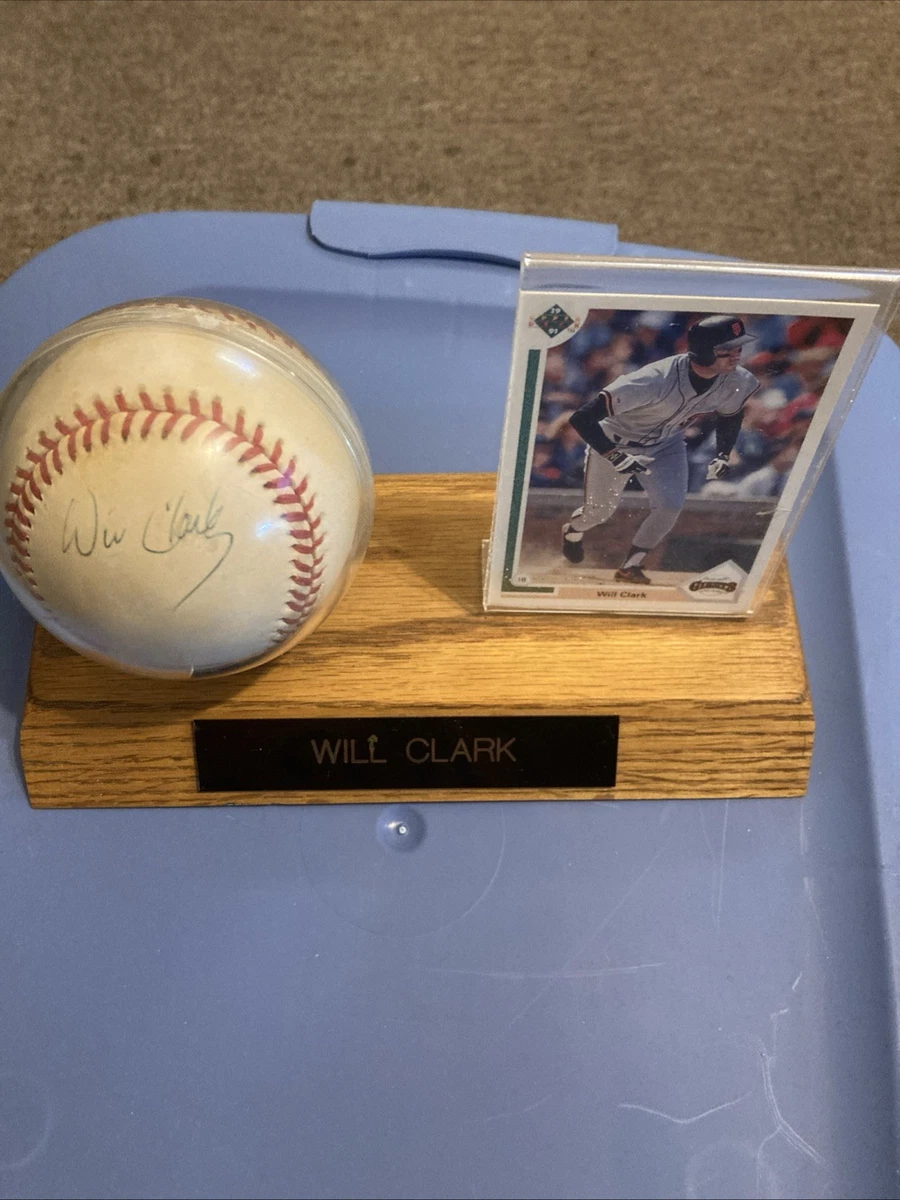 Will Clark auto 証明書有 Jim Clark signed 3x5 Index Card JSA LOA