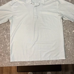 Vintage Y2K Tiger Woods Collection Golf Polo Geometric Green Sz XL - Picture 1 of 5