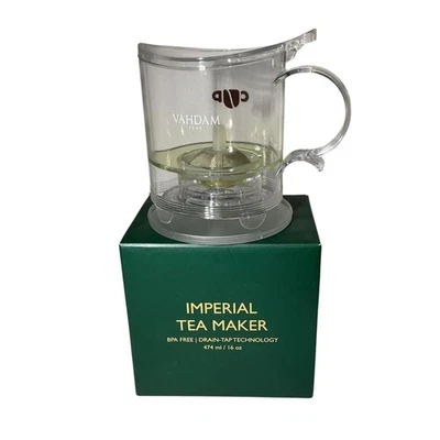 Tetera infusora de té Imperial tecnología de grifo de drenaje sin BPA 16 OZ Foto 1 de 4