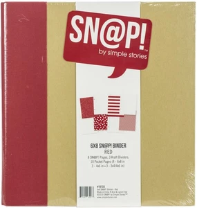 Simple Stories Sn@p! Binder 6"X8"-Red - SNAP6X8-10733 - Bild 1 von 3