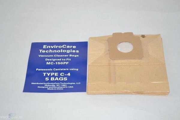 Replacement for Panasonic Type C-4 - Bag - for vacuum cleaner (pack of 5) - Image 1 of 1