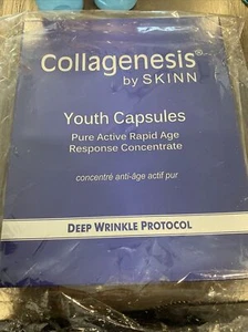 SKINN Collagenesis Deep Wrinkle Protocol Jugend Kapseln 20 Behandlungen je 0,68 Unzen - Bild 1 von 3
