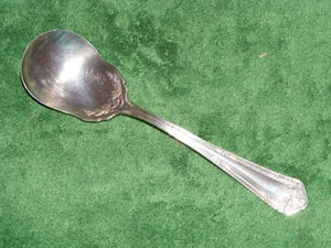 Beautiful Wm Rogers & Son AA "FAIR OAK" Silverplate Sugar/Shell Spoon - Picture 1 of 9