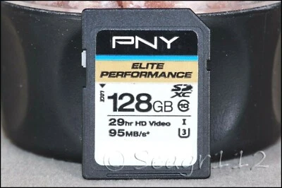 PNY Elite Performance 128GB Class 10 - SDXC Memory Card - (PSDX128U395GE) - Image 1 of 2