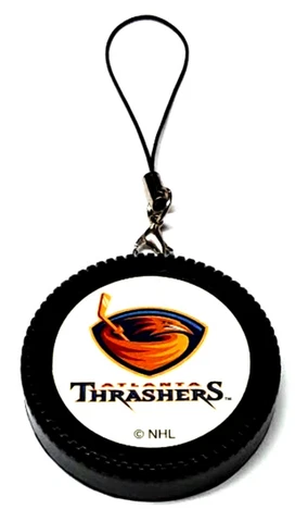 ATLANTA THRASHERS MINI PUCK DANGLER 2" WIDE NEW NHL LICENSED ORNAMENT CHARM Cover