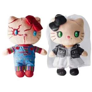 Holloween Horor Hello Kitty Chucky Tiffany Child's Play 9" Plush Doll USA Seller - Picture 1 of 6