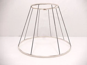 New-Old Stock Round Wire & Band Lamp Shade Frame. 9 1/8 -18 1/8 -13". LS-122 - Picture 1 of 7
