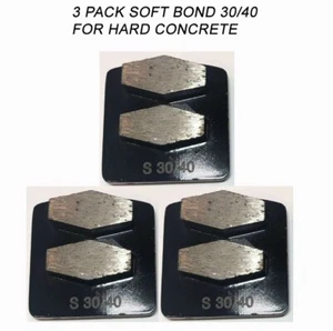3-Pack! Husqvarna-Compatible Diamond Grinding Disc For HARD Surface, Grit 30/40 - Picture 1 of 2