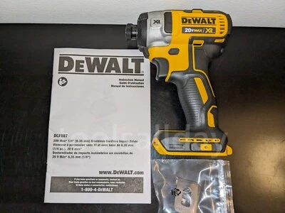 DEWALT DCF887B 20V MAX XR Li-ion Cordless Brushless 3-Speed 1/4" Impact Driver - Image 1 of 4