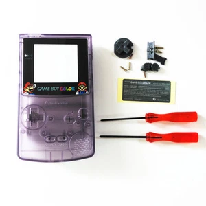 Super Mario Bros. Housing Shell for Nintendo Game boy Color GBC - Clear Purple - Picture 1 of 6