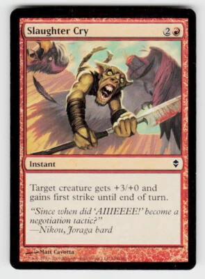 Zendikar #149 Slaughter Cry - Image 1 of 2