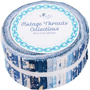 ThreadArt Jelly Roll Fabric for Quilting Crafting Sewing 40 Precut Strips - Picture 1 of 100