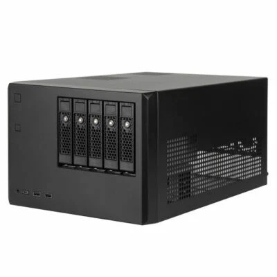 Silverstone SST-CS351 5 Bay SAS-12G/SATA-6G Hot Swap NAS Chasis - Image 1 of 4