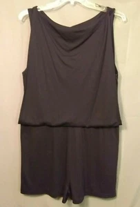 NEWCONCEPTS INTIMATES Romper Jumpsuit Sleepwear Shorts Black 1X Stretchy s374 - Picture 1 of 11