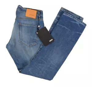 Pantalones de mezclilla Baldwin The Samuel ajustados rectos azules talla 32 x 33 hechos en EE. UU. NUEVOS CON ETIQUETAS - Imagen 1 de 8