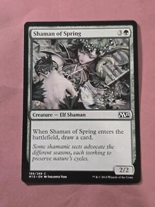 2014 Magic The Gathering Magic 2015 #199 Shaman of Spring, C, NF, cd4 - Picture 1 of 3