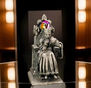 Vintage King Arthur Pewter Fantasy and Legend Tudor Mint Cubic Crystal 3.5" - Picture 1 of 8