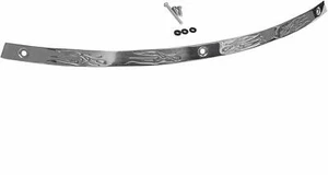 STAINLESS Windshield Trim For 2014-up Harley Davidson Touring - Flames - Picture 1 of 3