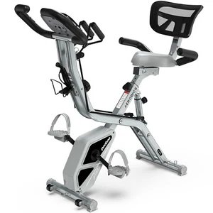 Folding Exercise Bike Fitness Stationary Bike Machine Upright Cycling Bike Xbike - Picture 1 of 8