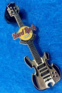 UYENO-EKI TOKYO JAPANESE BLACK & SILVER FANTASY GUITAR SERIES Hard Rock Cafe PIN - Picture 1 of 1