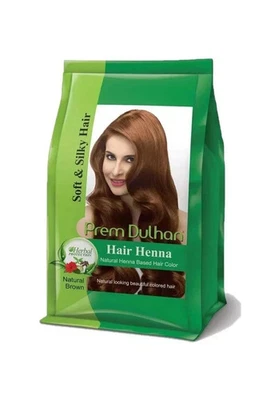 PREM Dulhan Hair Natural Heena 9 Herbs for Silky & Soft Hair 125 Grams Pack of 1 - Image 1 of 3