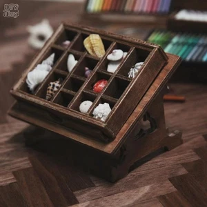 Furniture Gothic Bookshelf Rack 1:6 Scale Dollhouse Miniatures Unfinished - Picture 1 of 6