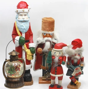 Alte NUSSKNACKER NIKOLAUS Konvolut Weihnachtsfiguren Konstsmide LED Glaskugel - Bild 1 von 24