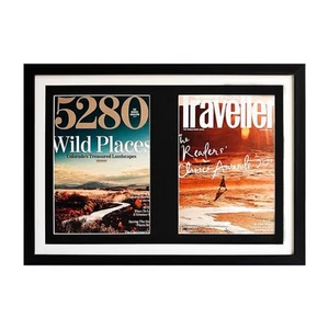 Comic Book Display Case,Black wood Double Magazine Frame, book display,Sports... - Picture 1 of 9
