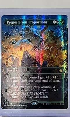 MTG Magic The Gathering Foundation Borderless Mana Foil Preposterous Proportions - Image 1 of 2