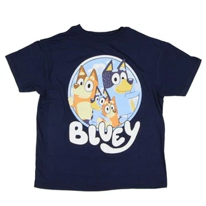 Bluey Kid's Heeler Family Bluey Bingo Round Portrait Short Sleeve T-Shirt (5) - Picture 1 of 3
