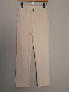 Emory Park ivory corduroy straight leg jean Sz S - Picture 1 of 9