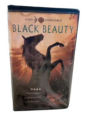 Black Beauty VHS Warner Brothers Clamshell Case 1994 Family Horse Movie Film Foto 1 de 3