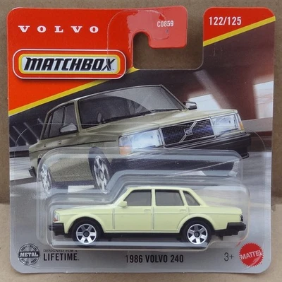 Matchbox 2025 - 1986 Volvo 240 - 3rd release in yellow - Image 1 of 4