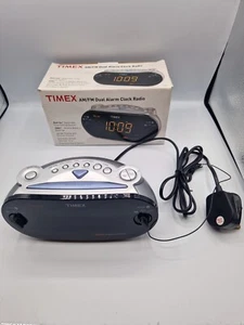 Timex Dual Band Radio Alarm Clock T716 Battery Backup Redi-Set Automatic Time - Picture 1 of 5