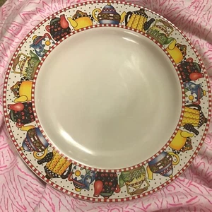 Afternoon Tea by Sakura SALAD PLATE 8 1/4" - Mary Engelbreit - Picture 1 of 6