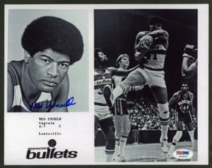 Wes Unseld SIGNED 8x10 Photo Team Issue Washington Bullets PSA/DNA AUTOGRAPHED - Picture 1 of 1