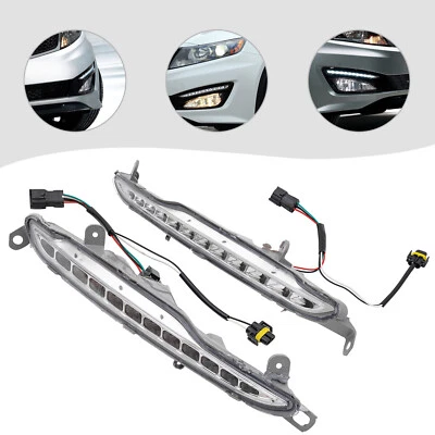 Luz de circulación diurna lámpara de parachoques delantera LED diurna para Kia K5 Optima 2011-2014 Foto 1 de 4
