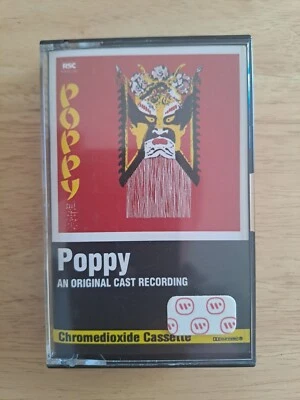 Poppy WEA 1982 Original Cast Recording Cassette Tape Tested - Image 1 of 4