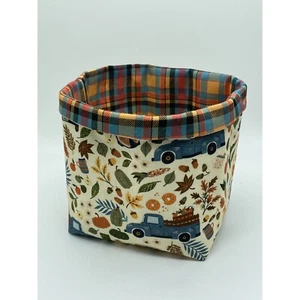 Fall Fabric Baskets / Fall Decor / Storage and Organizer Bin - Picture 1 of 3