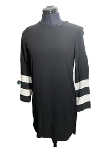 Zara Dress Women Small Shift Tunic Black Short Size XS - Picture 1 of 10