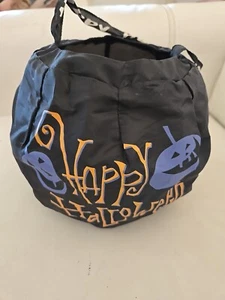 Halloween Nylon Trick or Treat Bag HAPPY HALLOWEEN Reusable Collapsible - Imagen 1 de 3