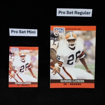 1990 Raymond Clayborn Cleveland Browns Pro Set Mini #471 .. See Description - Image 1 of 2