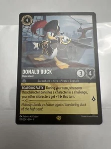 Paperino Bucaniere (Leggendario) 179/204 Disney Lorcana Il Ritorno di Ursula - Foto 1 di 11