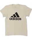 Adidas Mens Graphic T-Shirt Top Medium White Cotton At18