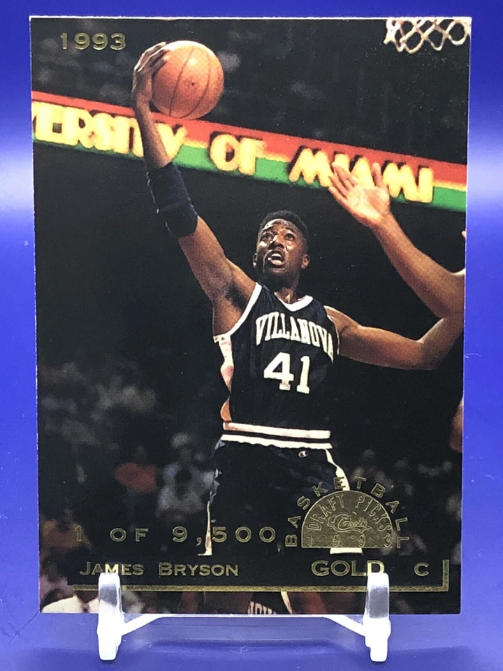1993 Classic Basketball Draft Picks Gold #17 James Bryson Villanova Wildcats - Image 1 of 1
