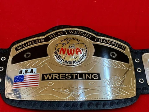 NWA GLOBE BELT NWA DOOMED GLOBE BELT WORLD HEAVYWEIGHT WRESTLING CHAMPION BELT Cover