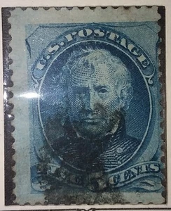 US SCOTT #179 - 1875, 5 CENT TAYLOR-BLUE-ORIGINAL Postage Stamp USA - Picture 1 of 1