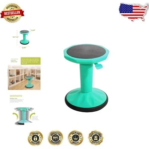 Versatile Teal Wobble Stool - Adjustable and Non-Slip Design for Schools & Homes - Picture 1 of 9