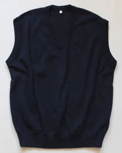 Elegant Wool Tanktop Vest Size L XL Top Blue - Picture 1 of 3