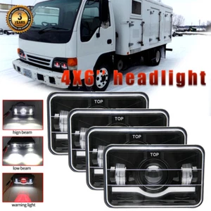 4PCS For Isuzu NQR NPR NPR-HD 4x6'' LED Headlights Hi/Lo Beam DRL Headlamp Bulbs - Bild 1 von 11